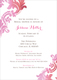 Pink Watercolor Damask Invitations Image 9 of 11